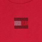 Girls Pink Embellished Logo T-Shirt, 2, hi-res