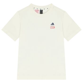 تشيرت من مارفل بشعار سبايدرمان باللون العاجي للاولاد