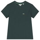 Boys Green Logo T-Shirt, 5, hi-res