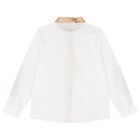 Boys White Logo Shirt, 1, hi-res