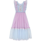 Girls Blue & Purple Embellished Tulle Dress, 1, hi-res