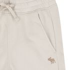 Boys Beige Logo Joggers, 1, hi-res