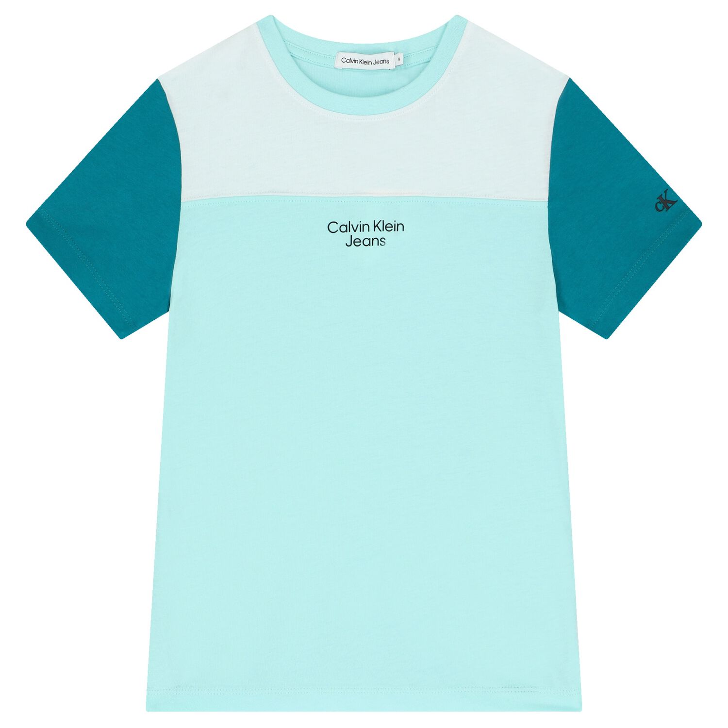Boys White & Blue Logo T-Shirt, 1, hi-res image number null