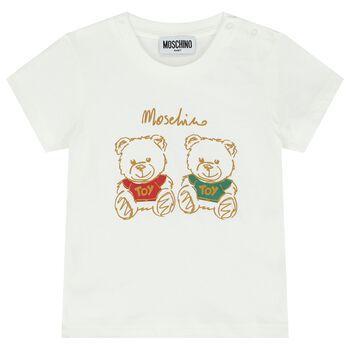 Ivory Teddy Bear Logo T-Shirt