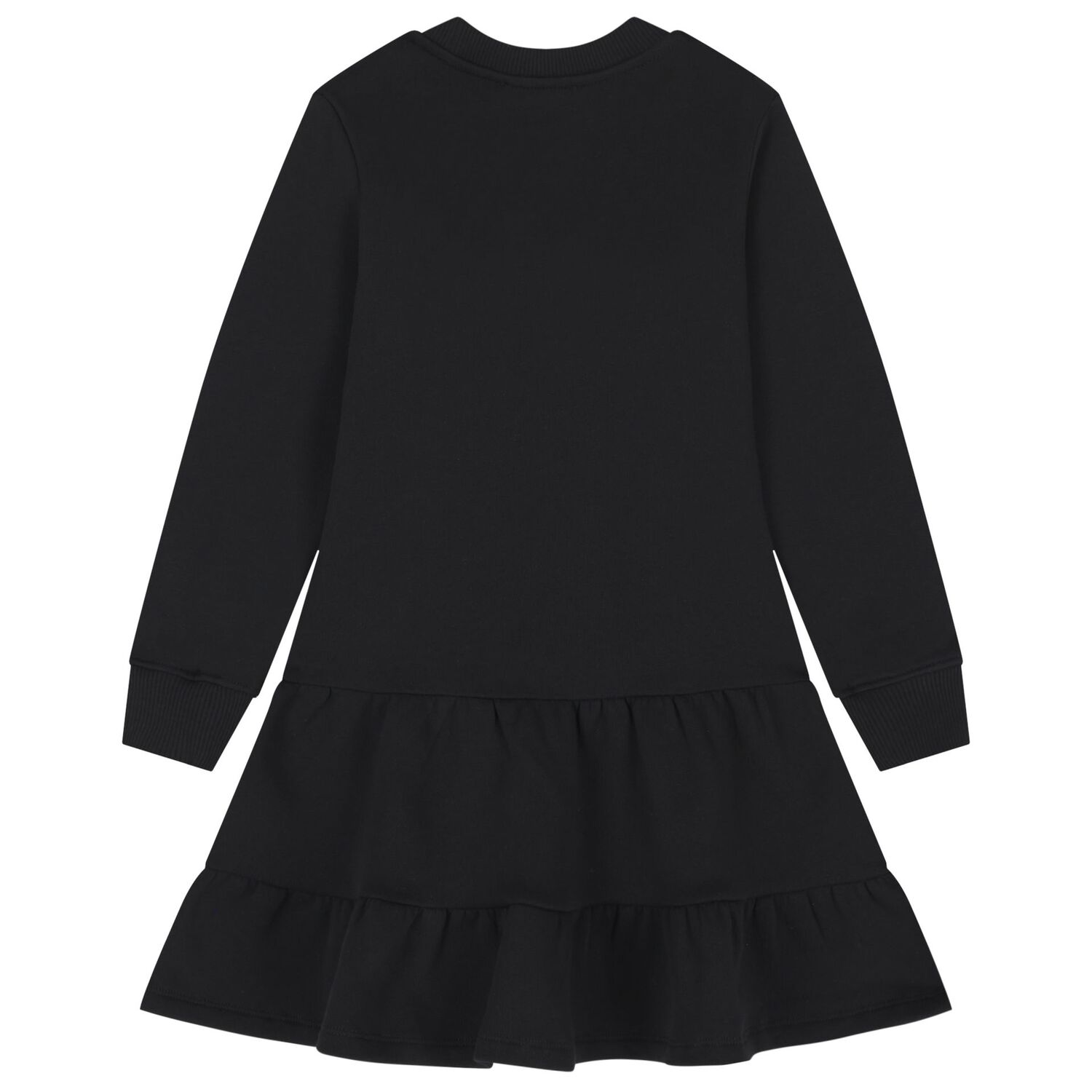 Girls Black Popcorn Logo Dress, 4, hi-res