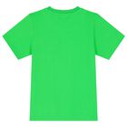 طقم أولاد شورت بالشعار باللون الأخضر, 1, hi-res