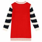 Girl Red Knitted Dress, 1, hi-res