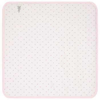 Baby Girls Pink & White Logo Blanket