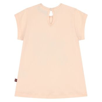 Younger Girls Pink Butterflies Logo T-Shirt