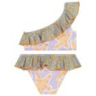Girls Purple & Blue Stars Bikini, 1, hi-res