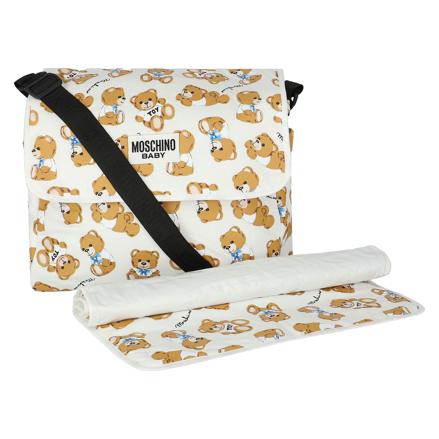 شنطة مواليد بشعار تيدي باللون العاجي للأطفال  , 3, hi-res