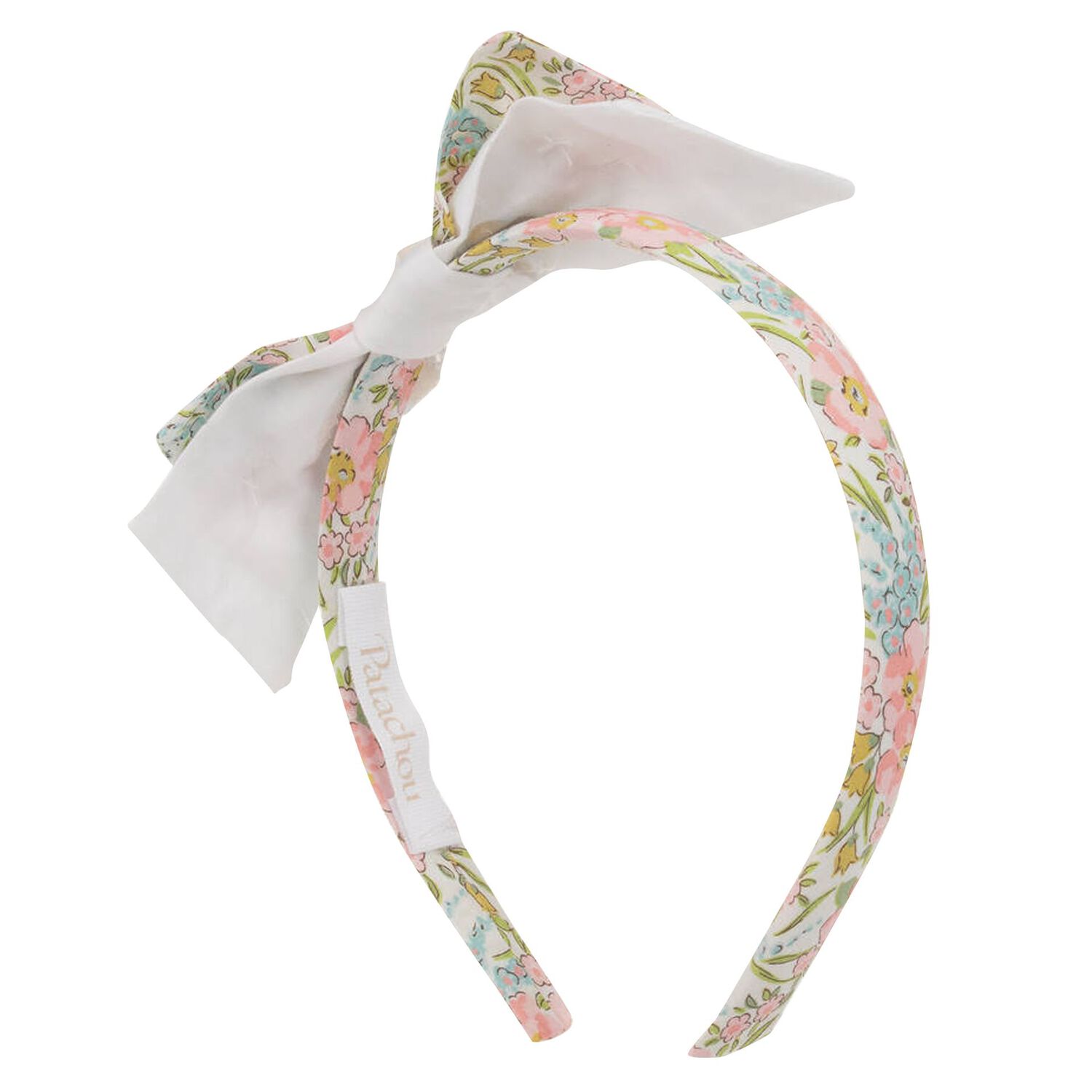 ربطة رأس للبنات باللون العاجي و الوردى, 1, hi-res