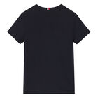 تيشيرت بالشعار باللون الكحلي للأولاد, 2, hi-res