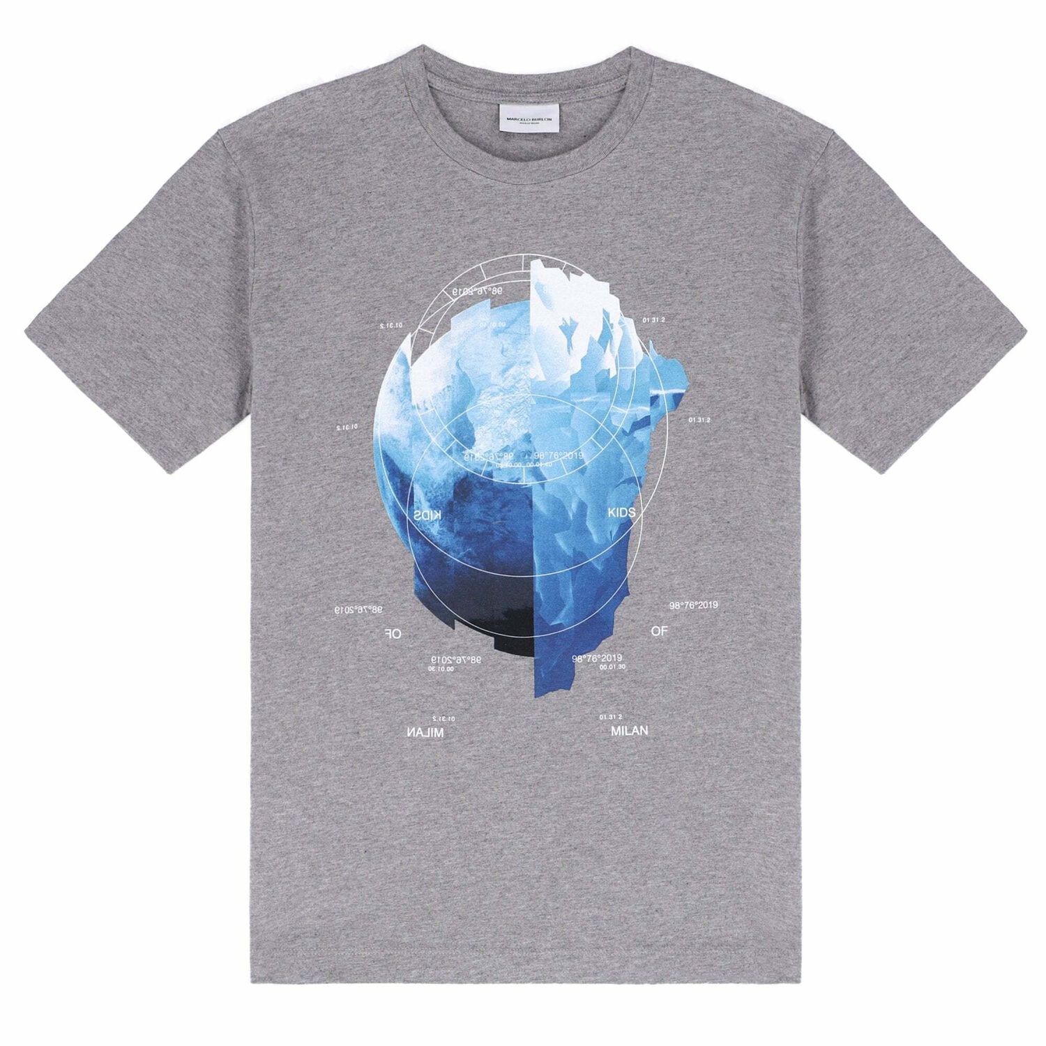 تيشيرت مطبع باللون الرمادي للاولاد, 1, hi-res image number null