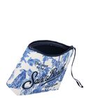Girls White & Blue Aline Logo Pouch ( 15cm ), 1, hi-res