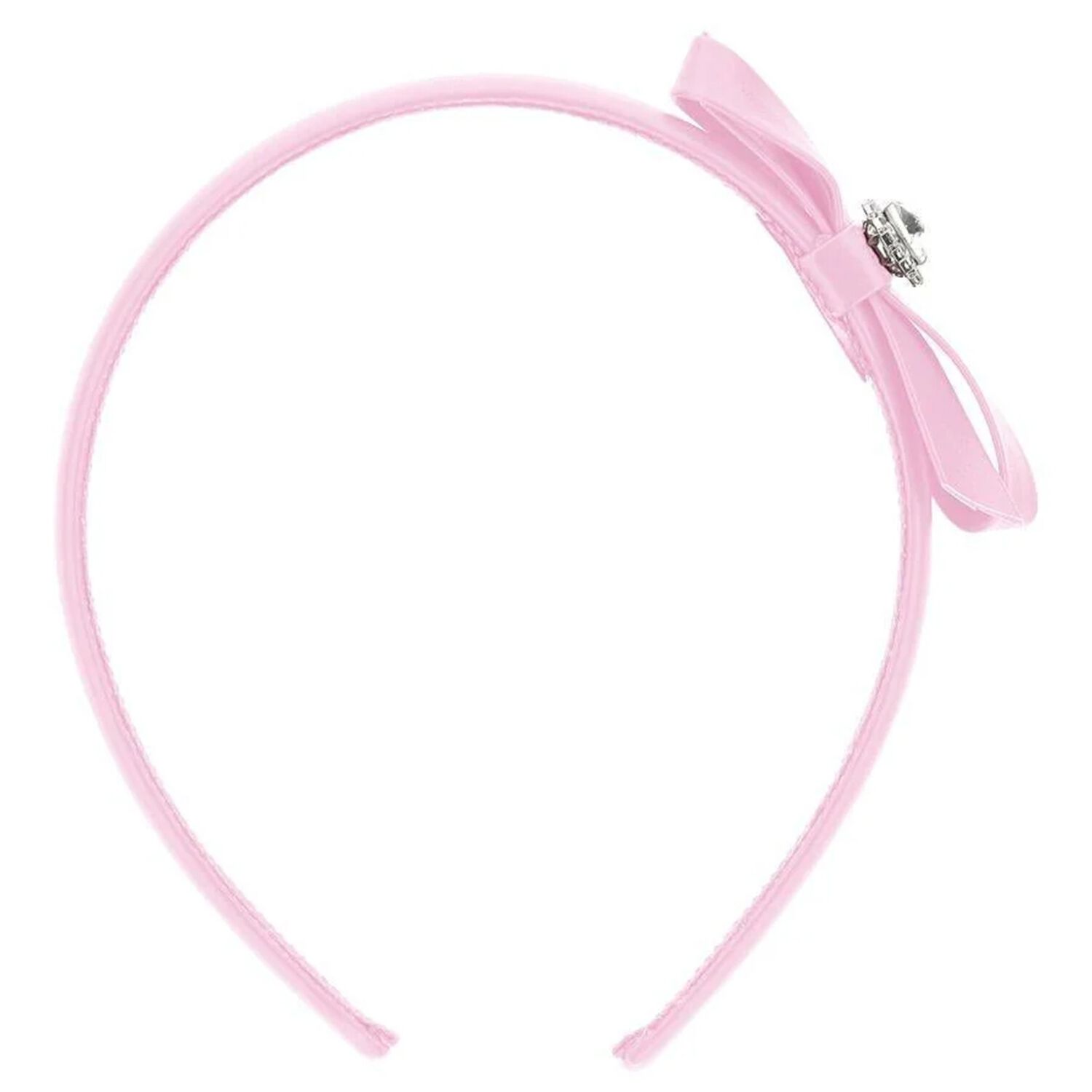 Girls Pink Bow Headband, 3, hi-res