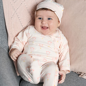 Pink Logo Babygrow