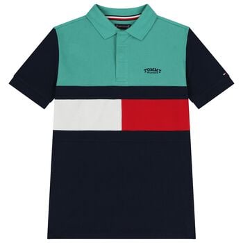 قميص بولو بالشعار للاولاد متعدد الالوان 