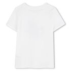 تيشيرتبنات بالشعار باللون الابيض, 1, hi-res