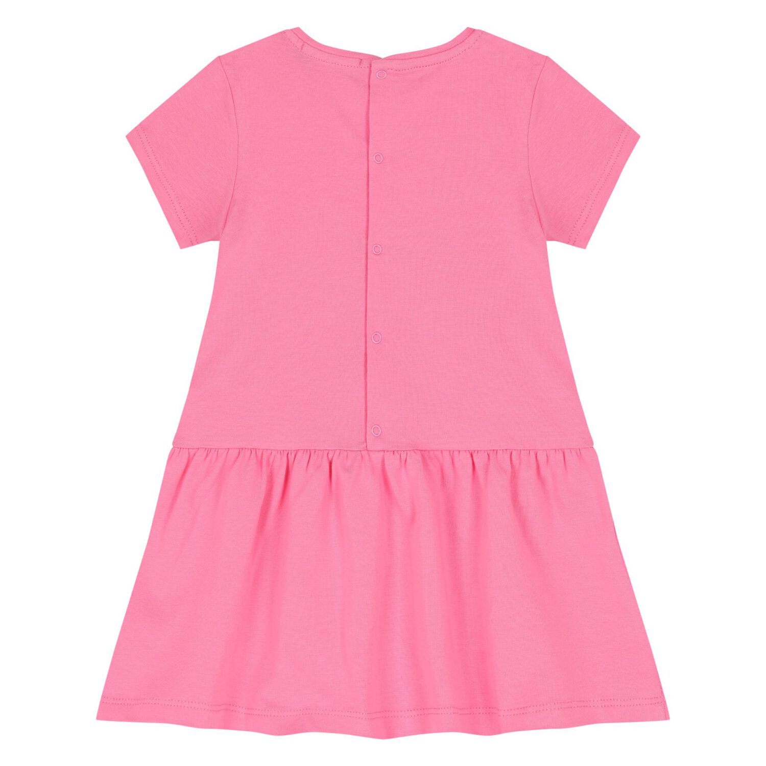 Younger Girls Pink Logo Dress, 3, hi-res