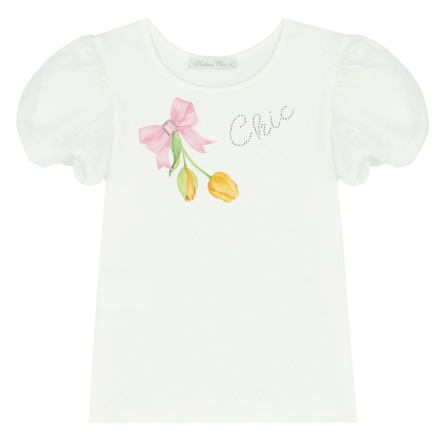 طقم تنورة بطبعة الزهور باللون الأبيض و الوردي, 1, hi-res image number null