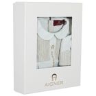 Baby Boys Blue Logo Babygrow & Hat Gift Set, 1, hi-res