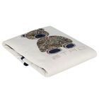 White & Navy Blue Teddy Bear Logo Baby Blanket, 1, hi-res