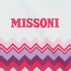 تيشيرت بنات بالشعار وخطوط متعرجة باللون الابيض, 1, hi-res