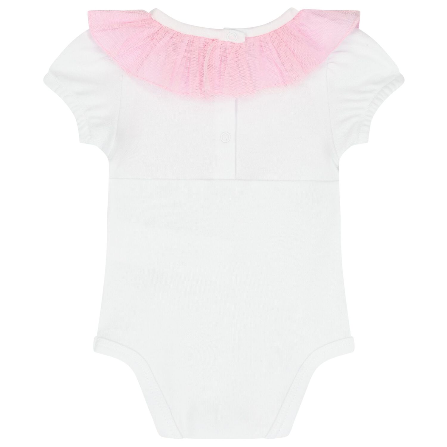 طقم بنات تنورة تول باللونين الأبيض والوردي للأطفال, 1, hi-res