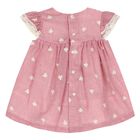 Baby Girls Red Floral Embroidered Dress Set, 2, hi-res