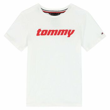 Boys White Logo T-Shirt