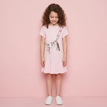 Girls Pink Bag Dress