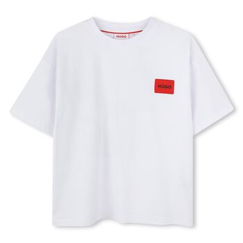 Boys White Logo T-Shirt