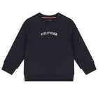 بدلة رياضية أولاد بالشعار باللون الكحلى, 1, hi-res