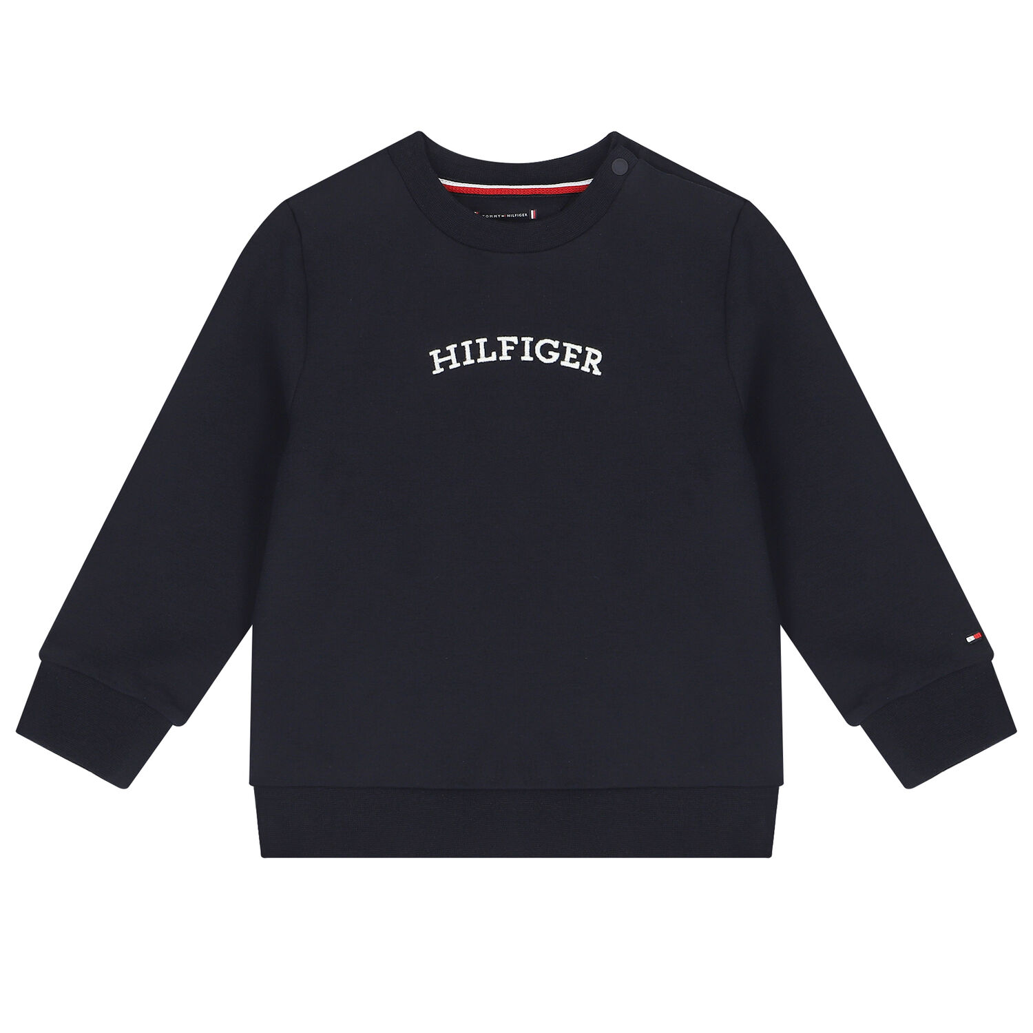 بدلة رياضية أولاد بالشعار باللون الكحلى, 1, hi-res