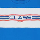 تيشيرت بالشعار باللون الأزرق للأولاد, 1, hi-res