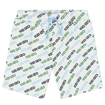 Boys Ivory Logo Shorts