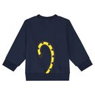 Younger Boys Navy Sweatshirt, 1, hi-res