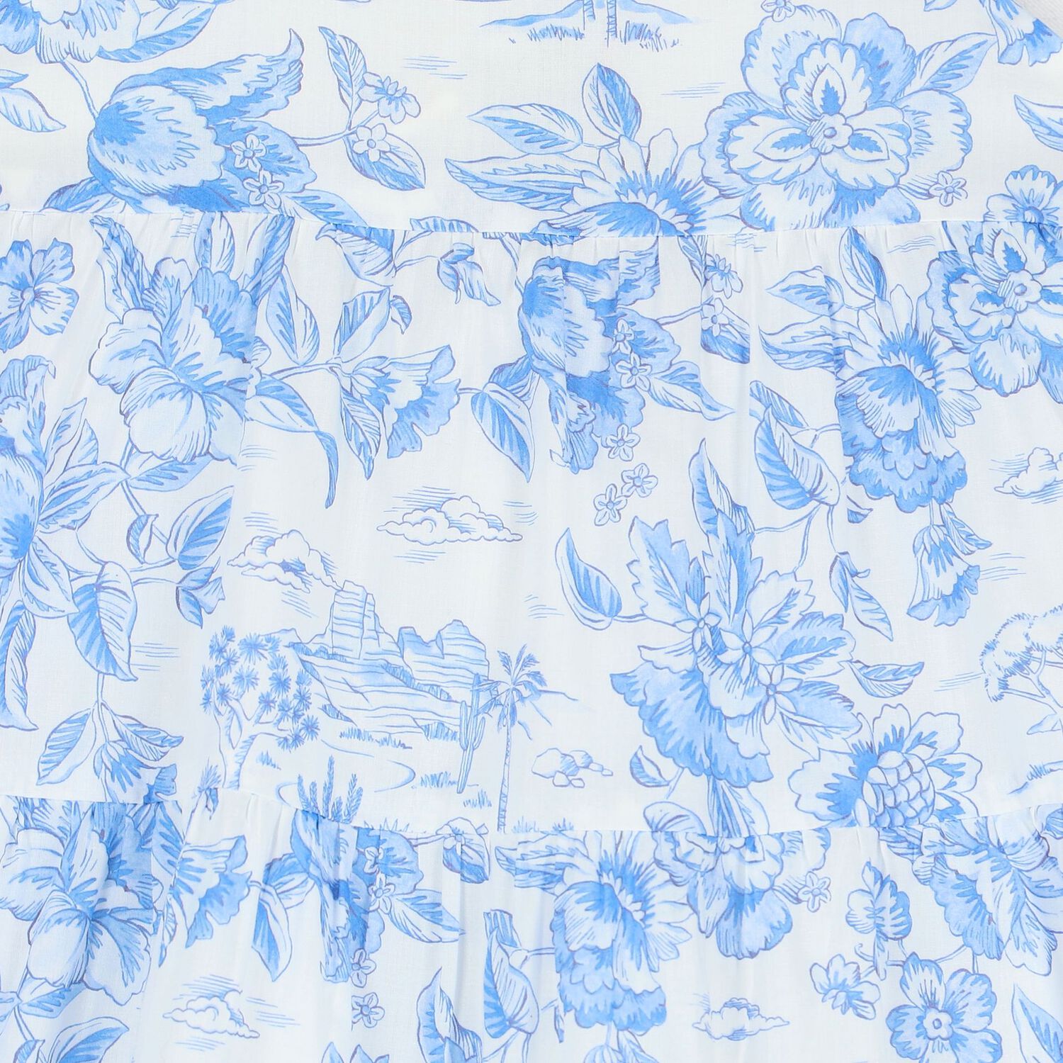 فستان بنات باللون الابيض و الازرق , 1, hi-res