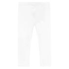 Younger Girls White Logo Leggings, 1, hi-res