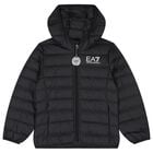 Boys Black Logo Jacket, 1, hi-res