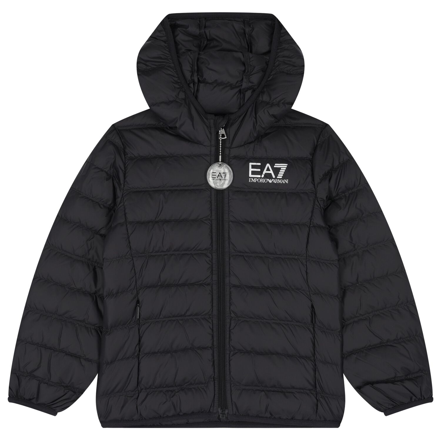 Boys Black Logo Jacket, 1, hi-res