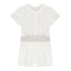 Baby Boys Ivory & Beige Shorts Set, 1, hi-res