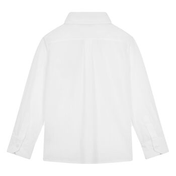Boys White Bee & Crown Shirt