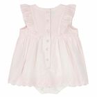 Baby Girls Pink Ruffle Dress, 1, hi-res
