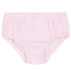 فستان مخطط باللونين الأبيض والوردي للبنات الصغار, 1, hi-res