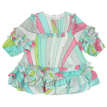Younger Girls Multi-Coloured Iride Pastel Dress