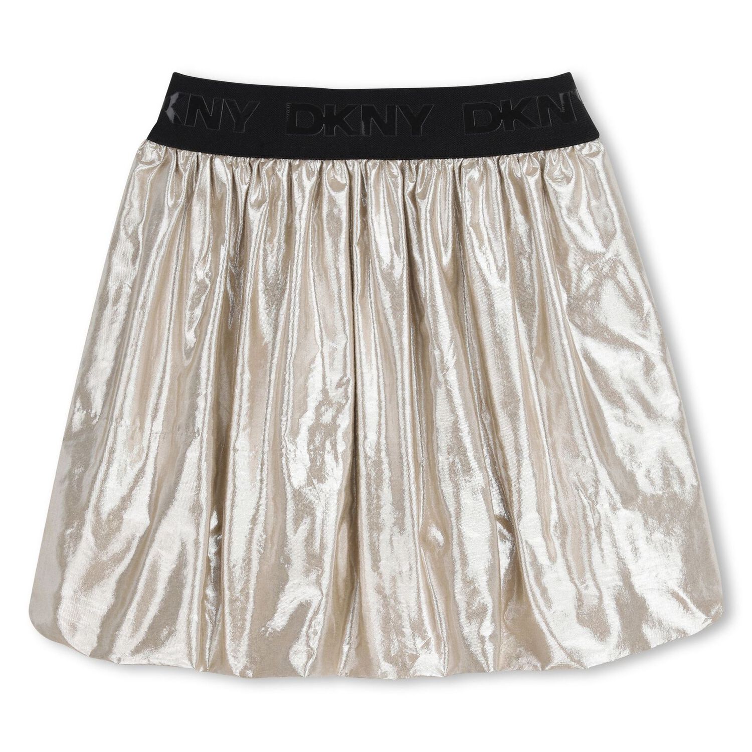 Girls Gold Bubble Skirt, 1, hi-res