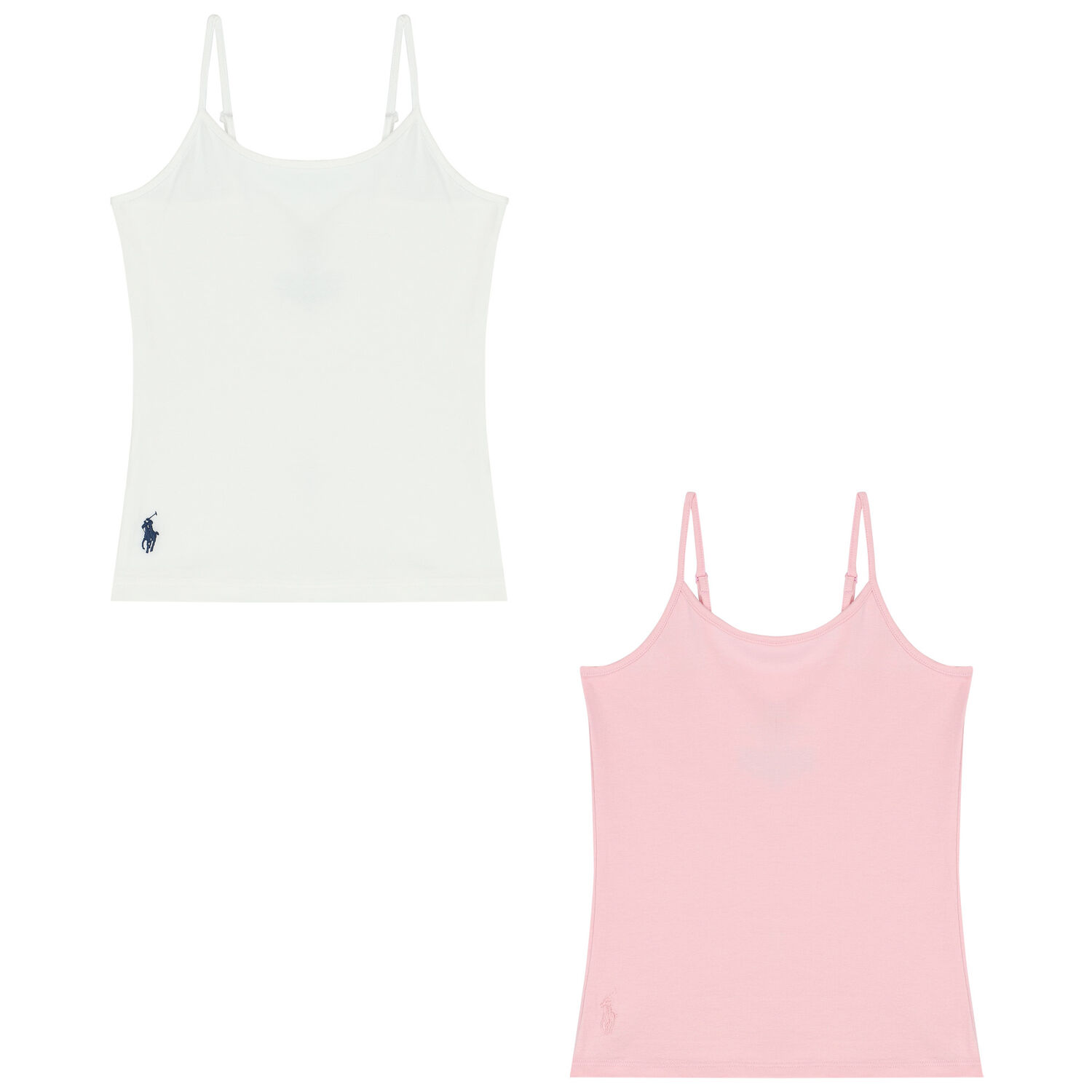 Girls Pink & White Sleeveless Top ( 2-Pack ), 1, hi-res image number null