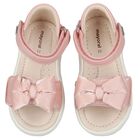 Younger Girls Pink Bow Sandals, 1, hi-res
